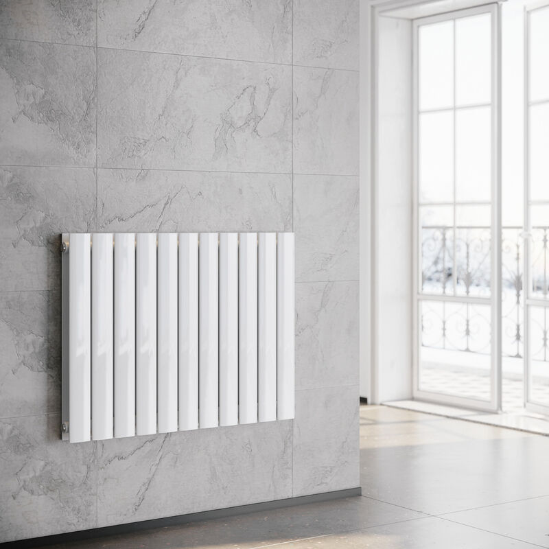 foto del prodotto sonni radiatore a pannello orizzontale 630 x 847 mm bianco bagno soggiorno radiatore orizzontale a doppio strato radiatore da bagno design