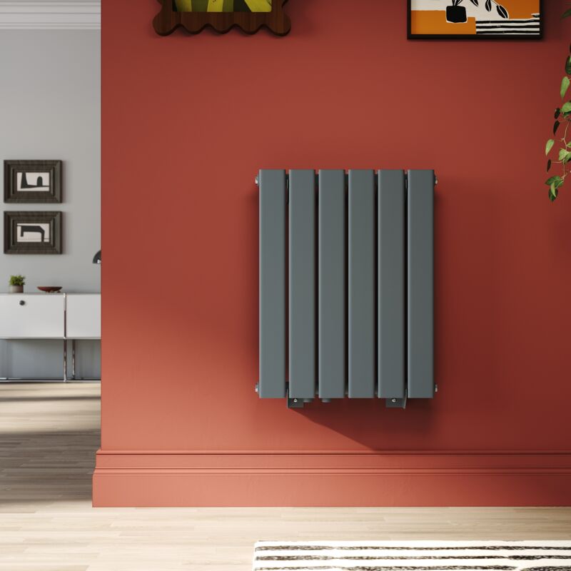 foto del prodotto sonni radiatore antracite doppio verticale termosifoni ad acqua calda in acciaio spcc acciaio dolce 600x465 mm 1737w
