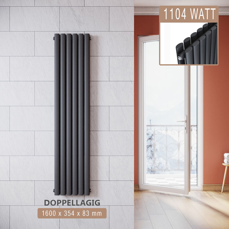 foto del prodotto sonni radiatore termosifoni ad acqua calda in acciaio radiatore a pannello bilayer design bagno soggiorno radiatore orizzontale antracite