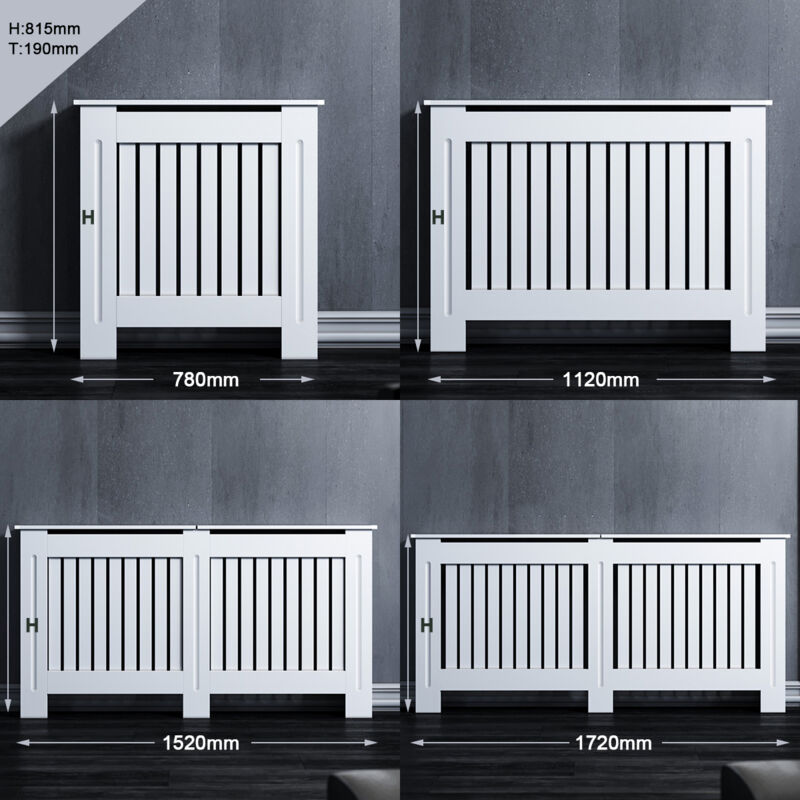 foto del prodotto sonni sirhona radiatore mobile bianco verticale lamelle laqu armadio radiatore copertura 112x19x81cm moyen