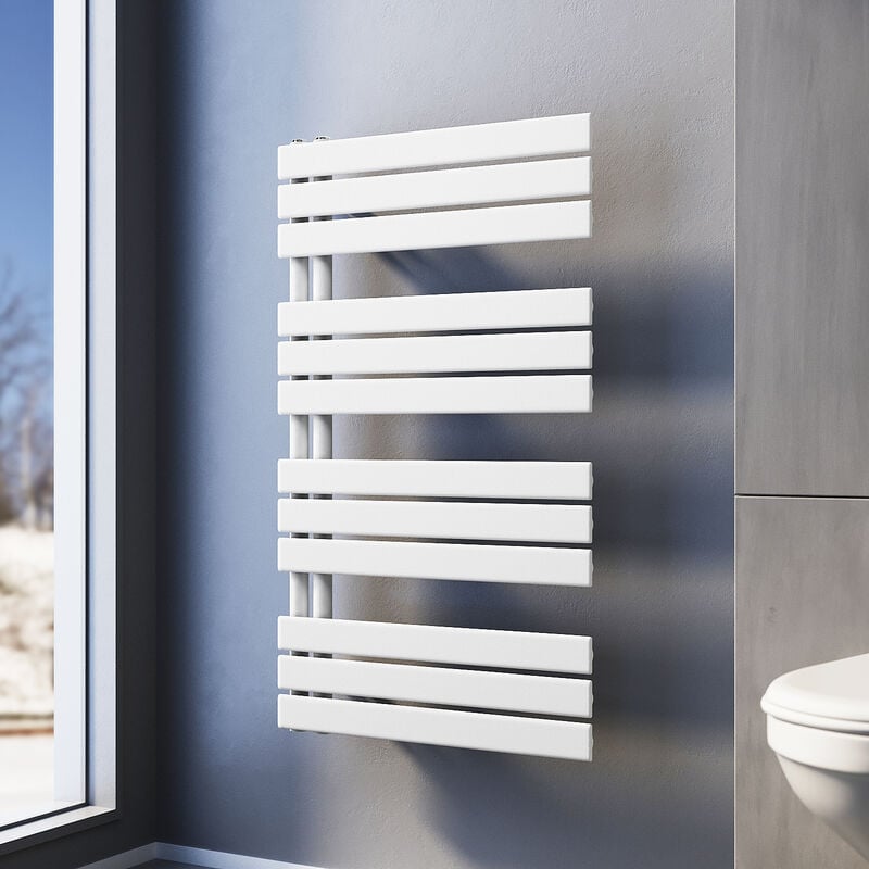 foto del prodotto sonni termoarredo scaldasalviette 1038x600m bianca radiatore acqua calda design laterale verticale scaldasalviette connessione laterale