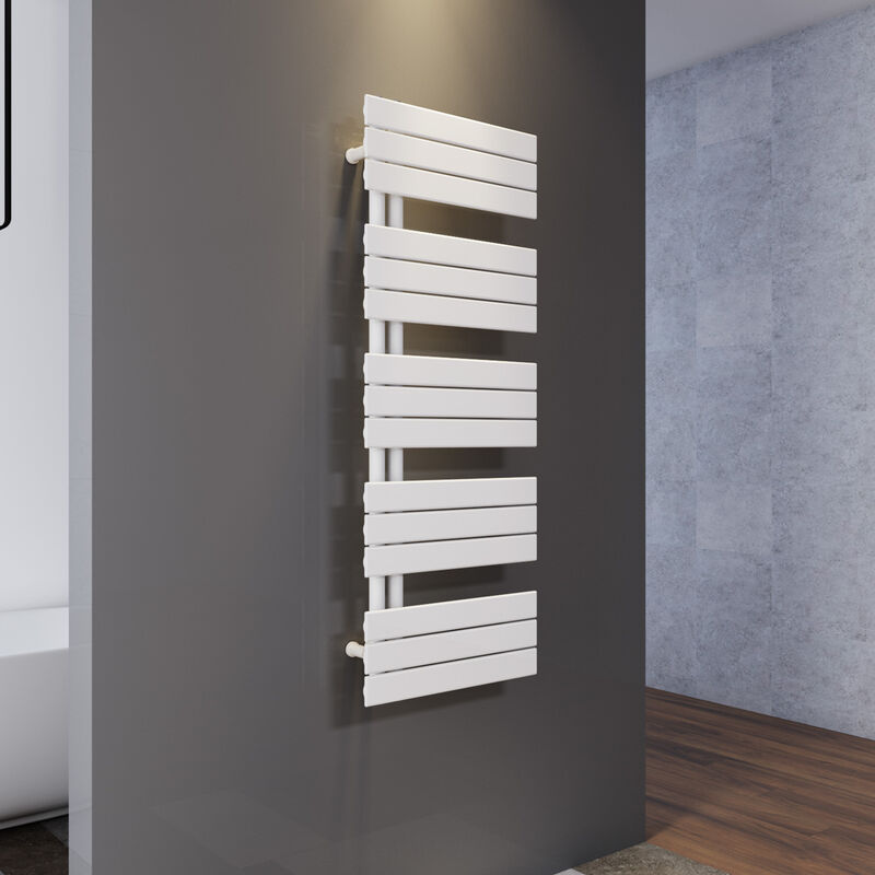 foto del prodotto sonni termoarredo scaldasalviette 1314x500m bianca radiatore acqua calda design laterale verticale scaldasalviette connessione laterale