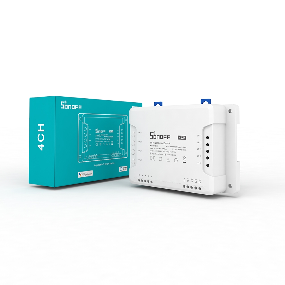 foto del prodotto sonoff 4 canali ch domotica interruttore pulsante telecomando wifi app r 3