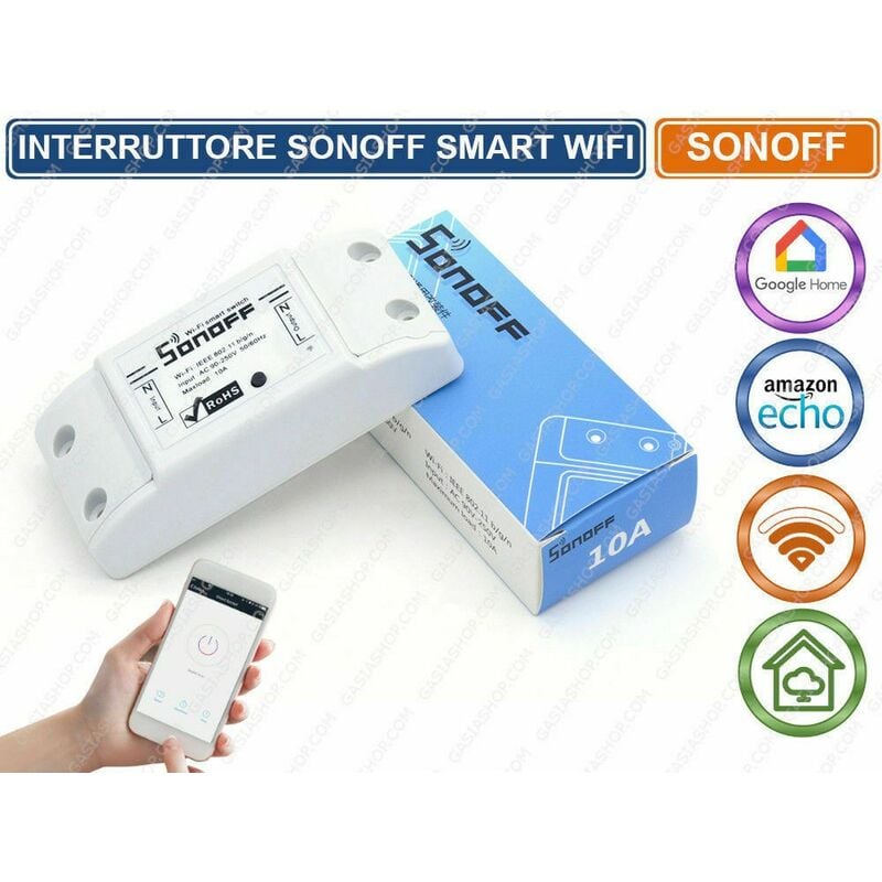 foto del prodotto sonoff interruttore 1 canale smart wifi basic switch compatibile con amazon alexa google