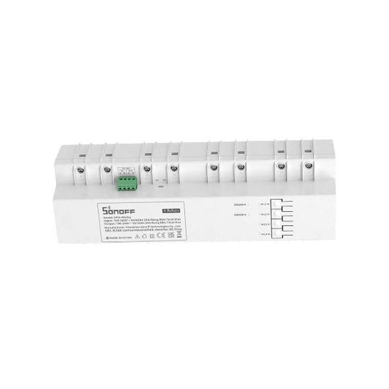 foto del prodotto sonoff spm-4relay- misuratore di potenza intelligente a 4 canali con 4 rele - sonspm-4relay