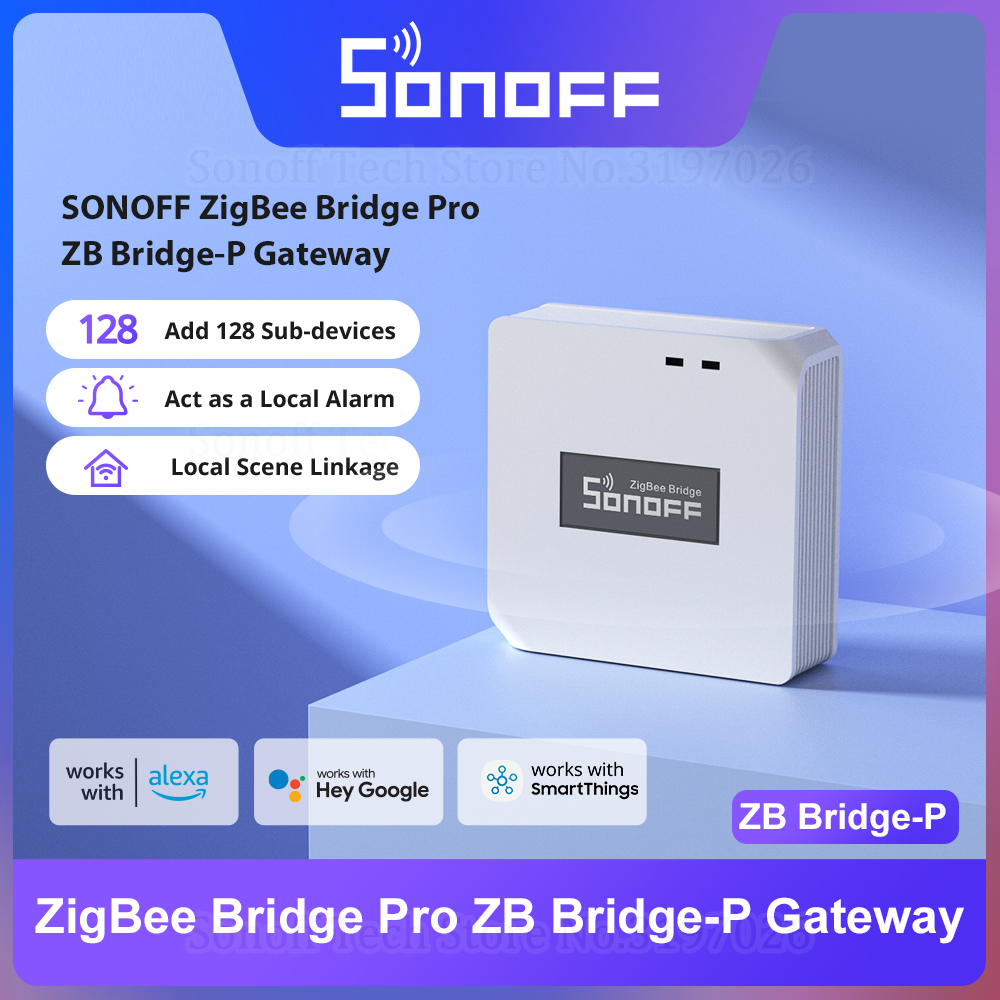 foto del prodotto sonoff zb bridge-p zigbee pro esp32 gateway wi-fi zigbee scena intelligente locale a doppio protocollo tramite ewelink alexa google smartthings