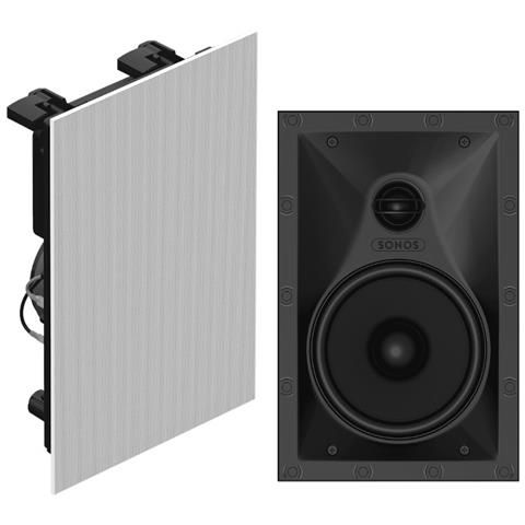 foto del prodotto sonos in wall by sonance coppia altoparlanti da incasso rettangolari bianco
