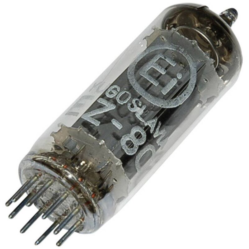 foto del prodotto sonstige btb vertrieb ez 80 6 v 4 valvola termoionica diodo a due semionde 250 v 90 ma numero poli num 9 attacco noval con
