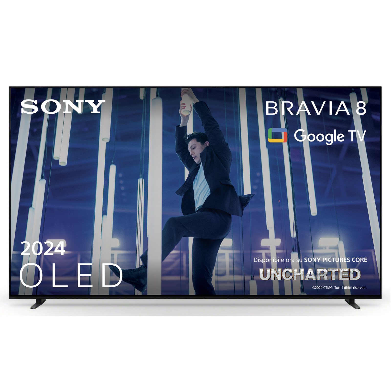 foto del prodotto sony bravia 8 oled 65 pollici 4k hdr google smart tv 2024 gaming menu per playstation 5, imax enhanced, dolby vision atmos, chromecast, airplay, 120hz 65xr83