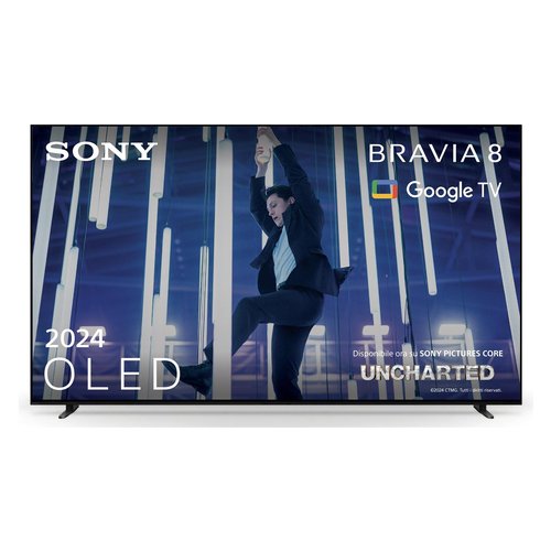 foto del prodotto sony bravia 8 oled 77 pollici 4k hdr google smart tv 2024 gaming menu per playstation 5, imax enhanced, dolby vision atmos, chromecast, airplay, 120hz 77xr80