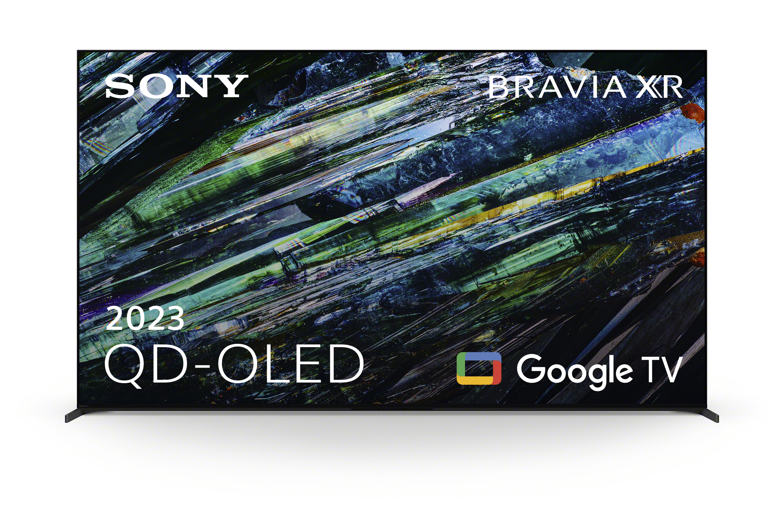 foto del prodotto sony bravia xr xr 55a95l qd oled 4k hdr google tv eco pack bravia core perfect for playstation5 seamless edge design