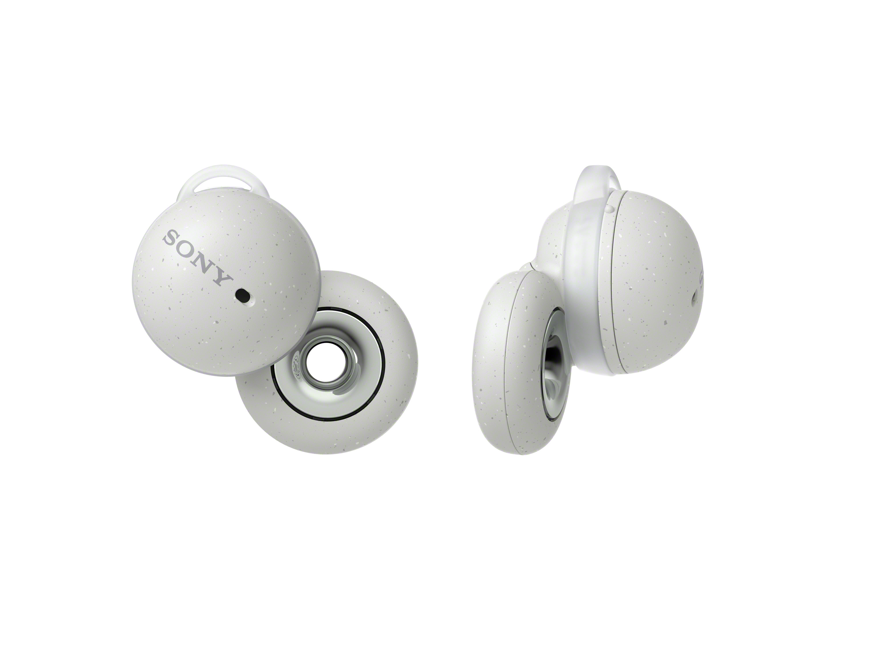 foto del prodotto sony cuffie linkbuds true wireless connessione bluetooth multipoint batteria fino a 17,5h ottimizzate per alexa e google assistant microfono integrato per le chiamate bianco