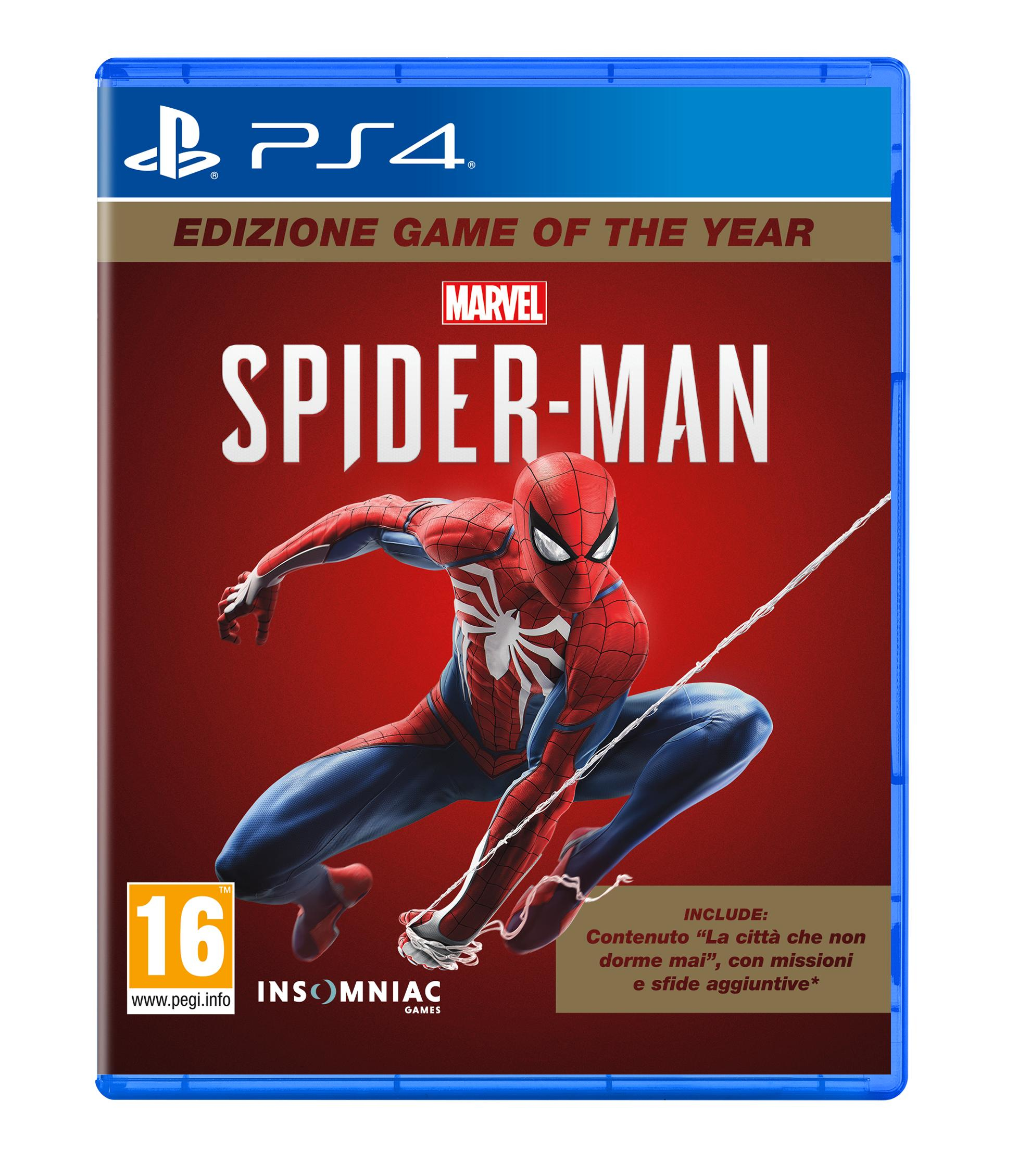 foto del prodotto sony marvel s spider man game of the year ita playstation 4