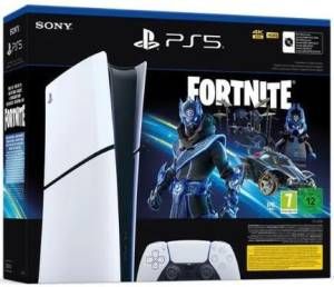 foto del prodotto sony playstation 5 digital edition fortnite 1 tb wi fi nero, bianco 1000045171