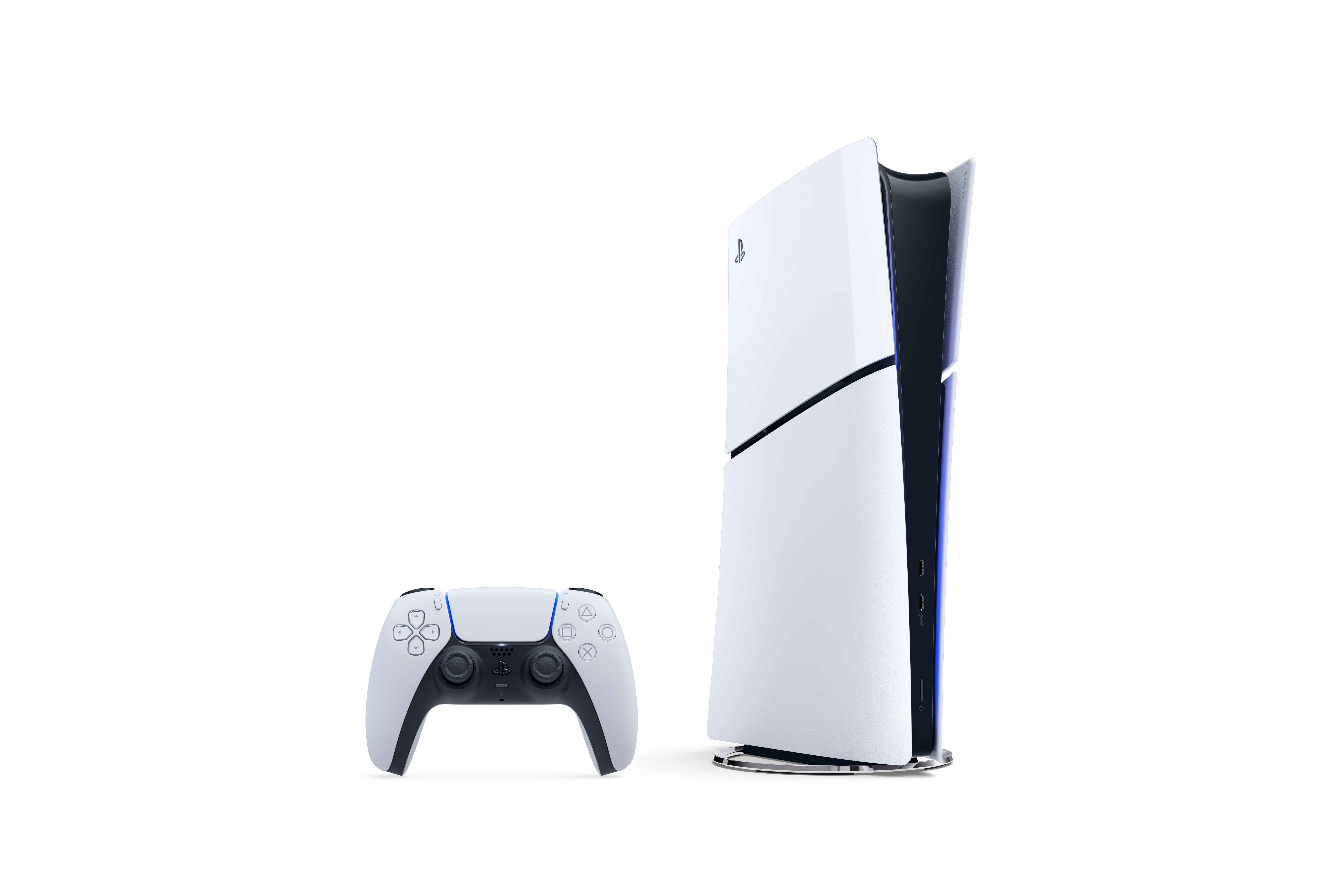 foto del prodotto sony playstation 5 slim digital 1,02 tb wi fi nero, bianco