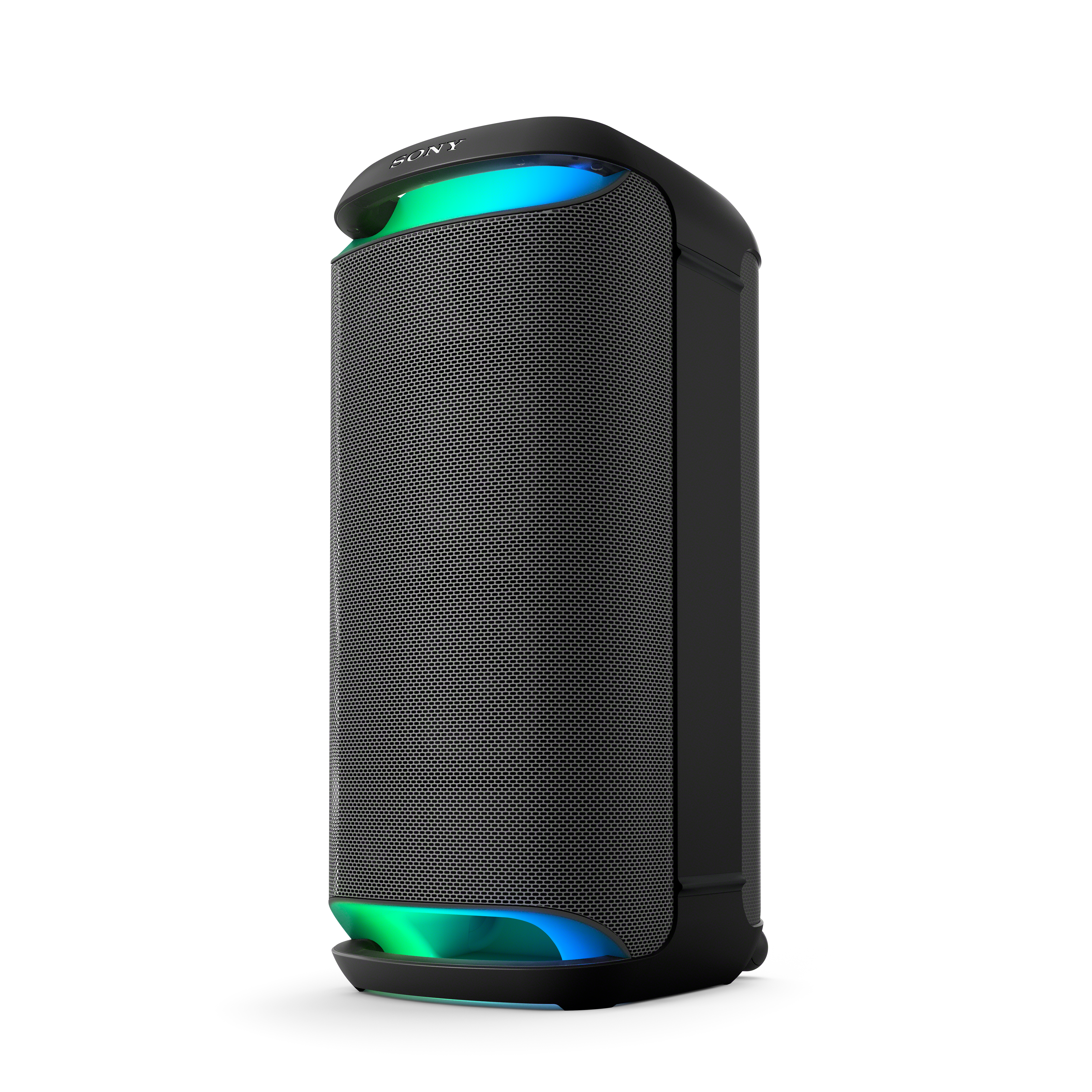 foto del prodotto sony srs xv800 altoparlante wireless per feste con potente audio a 360 e mega bass 25 ore di durata della batteria, portatile, per interni ed esterni, illuminazione, karaoke nero