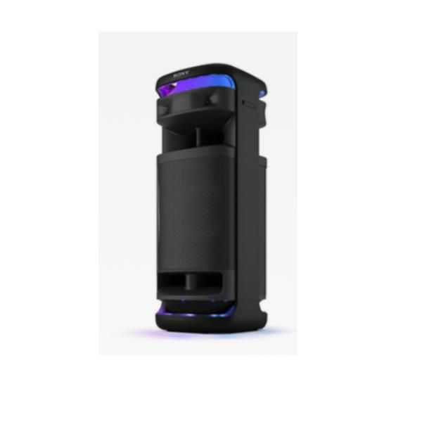 foto del prodotto sony ult tower 10 - altoparlante bluetooth per feste con ult power sound, bassi profondi e potenti, altoparlanti x-balanced, illuminazione a led a 360 gradi, funzioni per feste, microfono wireless, portatile, maniglia e ruote - nero - srsult1000.cel