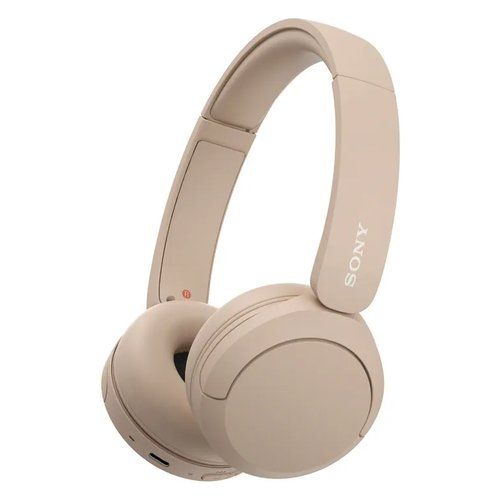 foto del prodotto sony wh ch520 auricolare wireless a padiglione musica e chiamate usb tipo c bluetooth base di ricarica crema