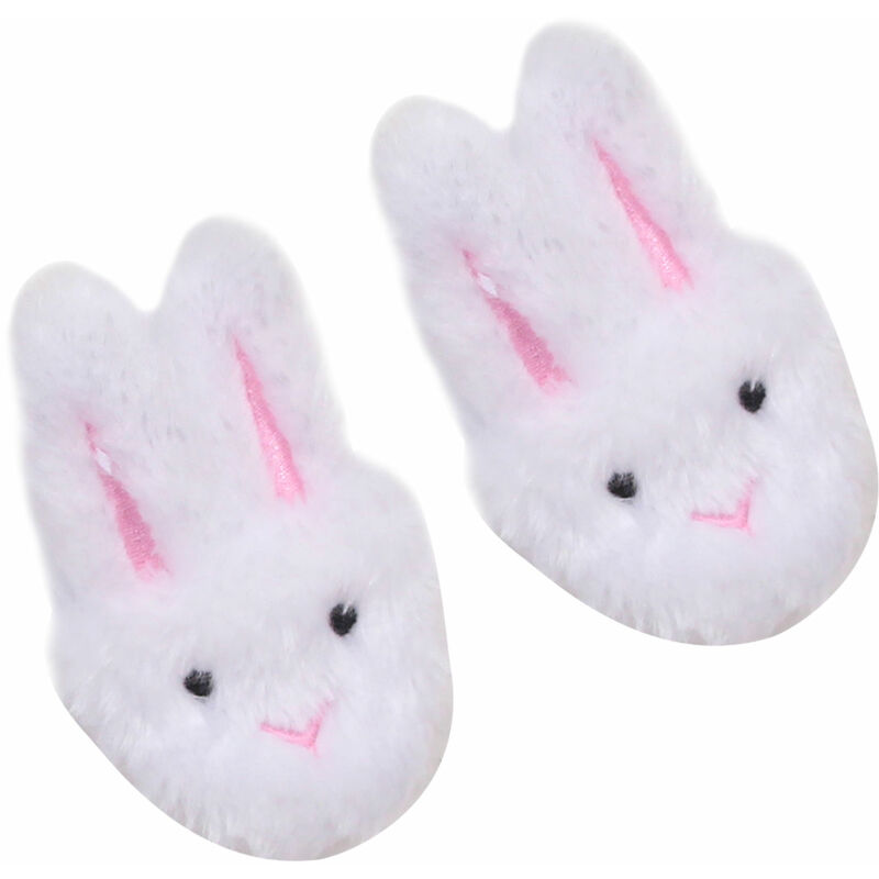 foto del prodotto sophia s by teamson kids white bunny slifors con orecchie by coniglio per bambole da 18 