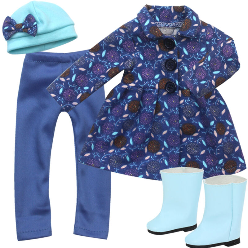 foto del prodotto sophia s by teamson kids winter outfit con stivali per bambole da 14,5 , blu
