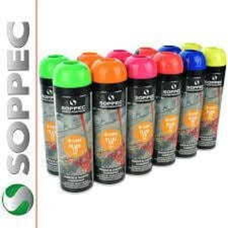 foto del prodotto soppec marcatore da costruzione fluorescente 500 ml verde 141518o