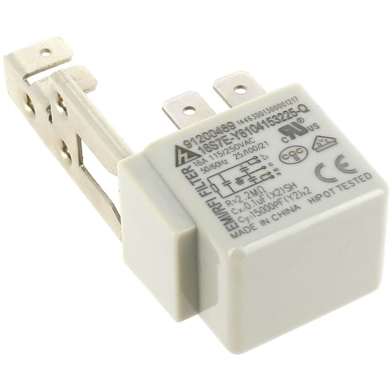 foto del prodotto soppressore di interferenze 0,1 f 2x0,027 f per lavastoviglie candy