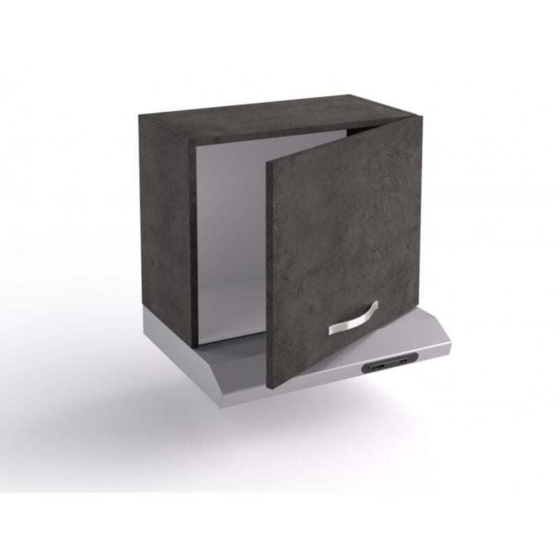 foto del prodotto sopracappa cucina 60x31x48 cm in legno color lava con un anta e depuratore massa