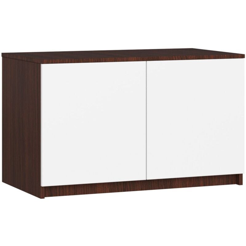 foto del prodotto sopralzo per armadio akord s90 weng 90 cm 2 ante inserto frontale bianco 90x51x55 cm