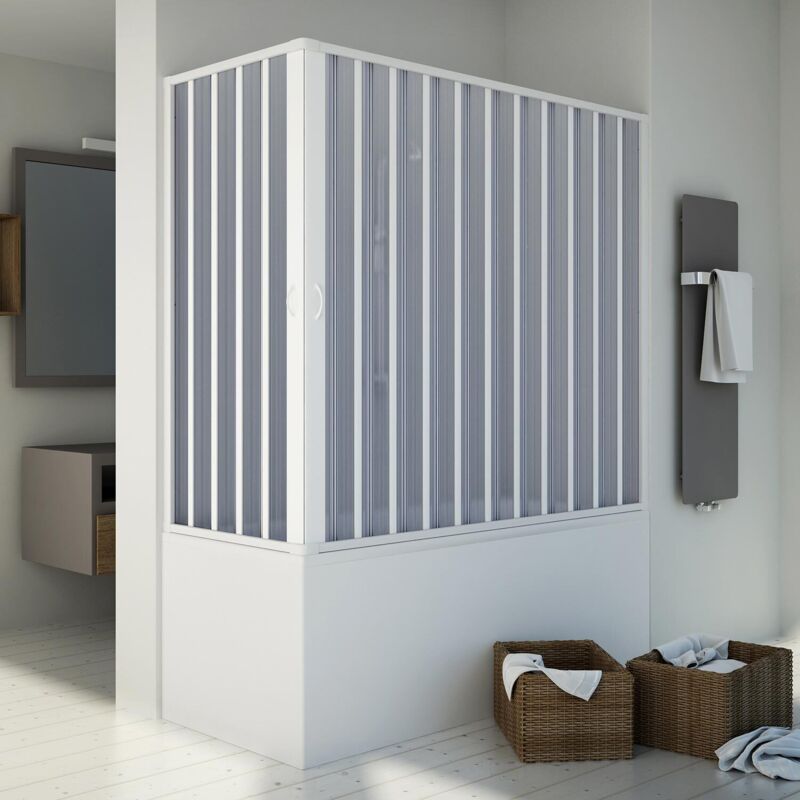 foto del prodotto sopravasca in pvc a soffietto h 150 mod. santorini centrale 70x140 cm