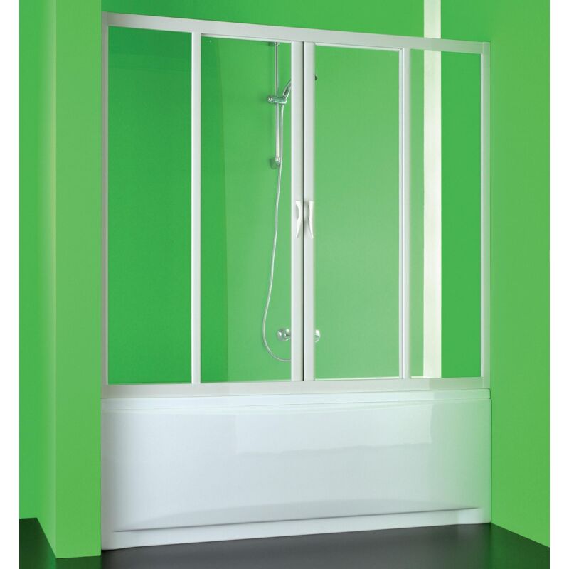 foto del prodotto sopravasca lineare 2 ante scorrevoli in pvc h150 cm dorini bianco 140 cm