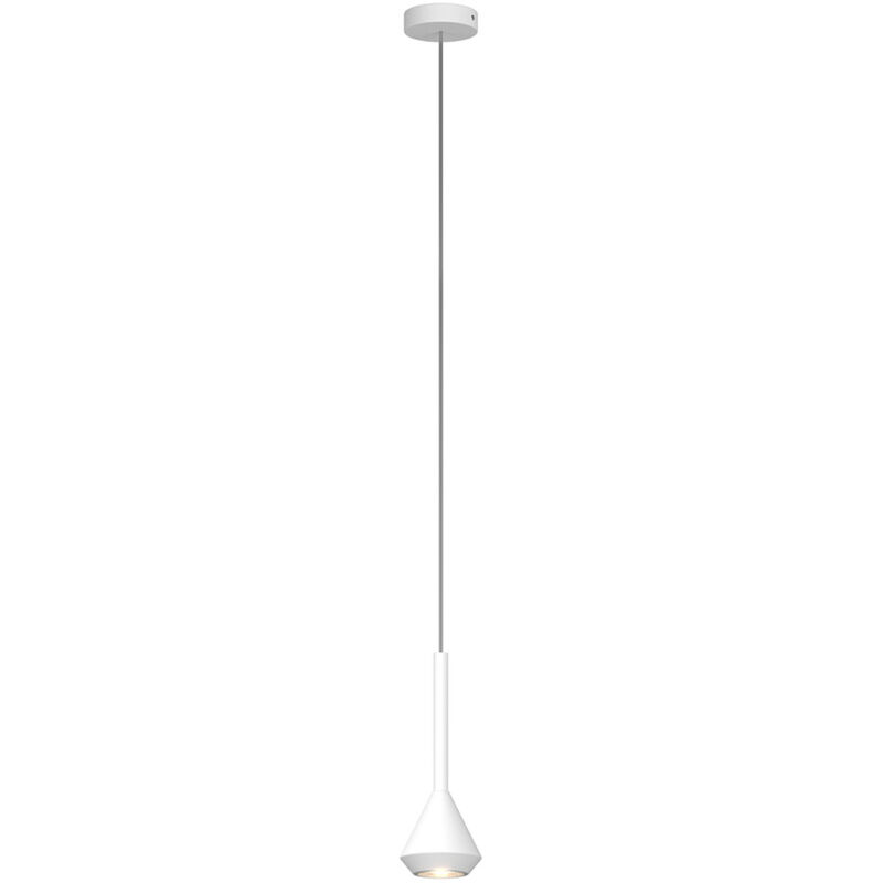 foto del prodotto sopsensione moderna aygo metallo bianco 1 luce gu10