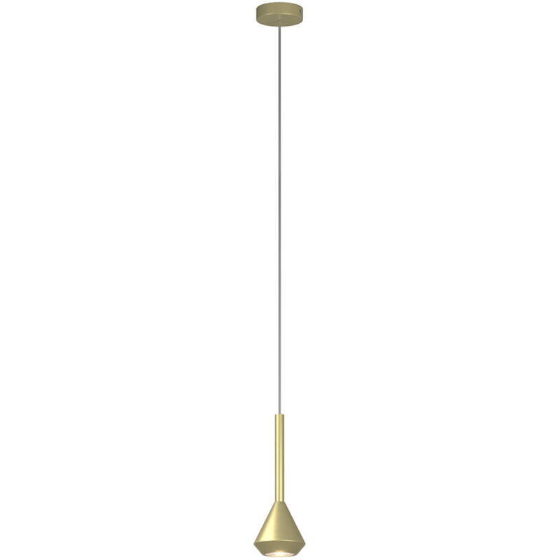 foto del prodotto sopsensione moderna aygo metallo ottone 1 luce gu10