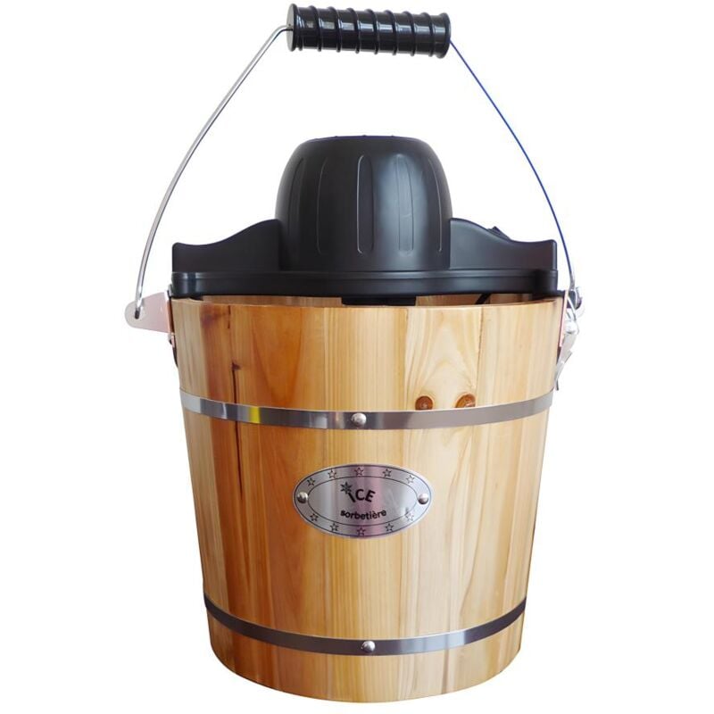 foto del prodotto sorbettiera elettrica givreto in legno 3,5 l