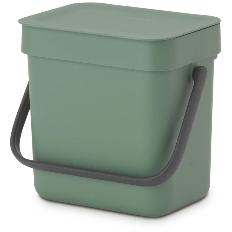 foto del prodotto sort go composteur cuisine fir green 3l poubelle de table avec couvercle et poign e brabantia