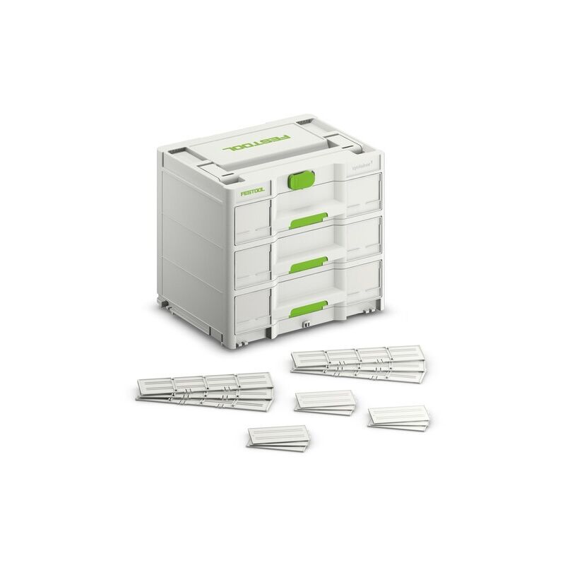 foto del prodotto sortainer a 3 cassetti sys3 sort 3 m 337 396 x 296 x 337 mm 577769 festool