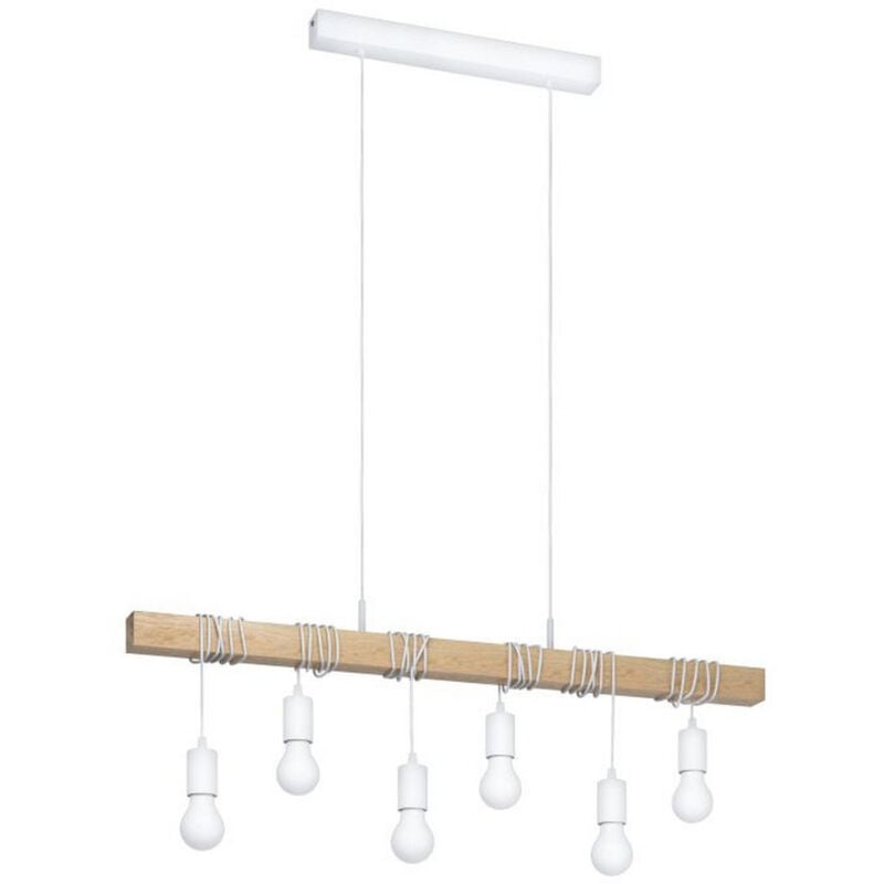 foto del prodotto sosp. 6 e27 bianco acero townshend eglo