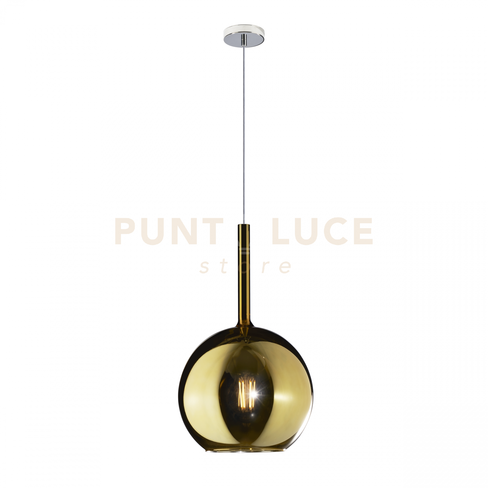 foto del prodotto sosp. cromo 1 luce grande oro 1155cr sg or