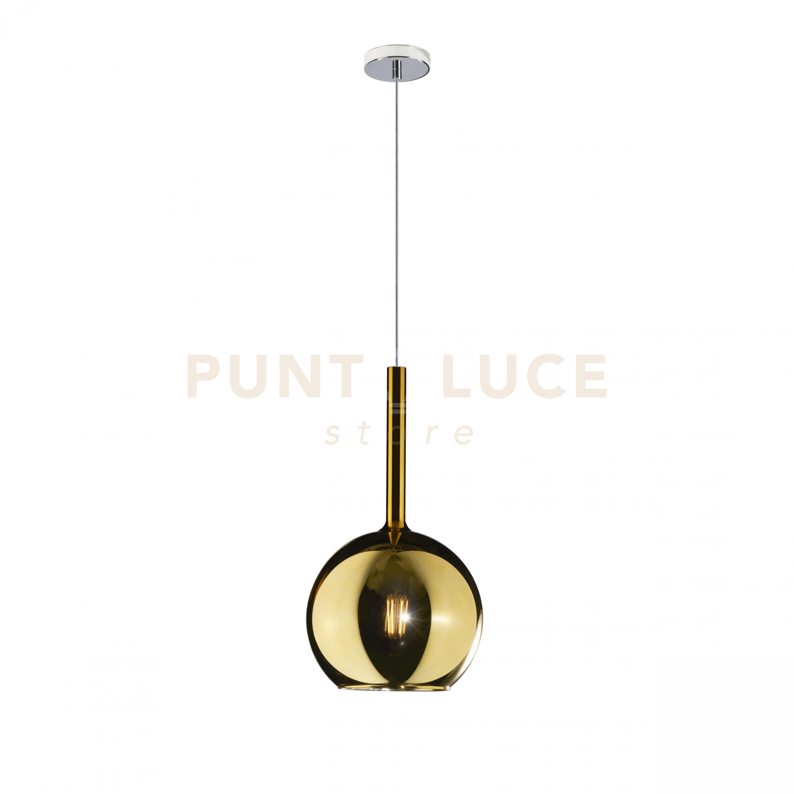 foto del prodotto sosp. cromo 1 luce media oro 1155cr sm or