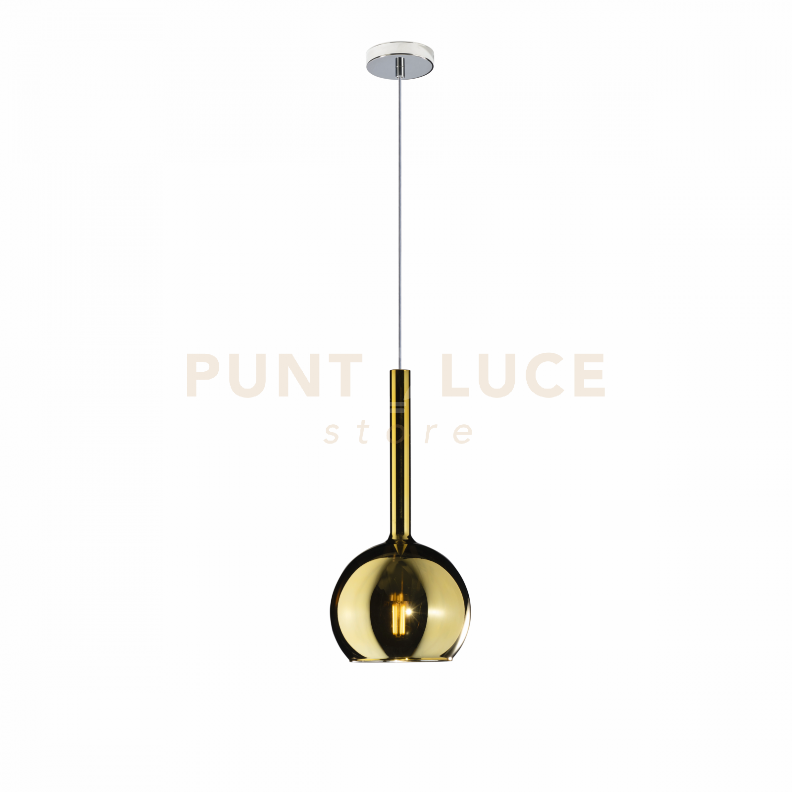 foto del prodotto sosp. cromo 1 luce piccola oro 1155cr sp or
