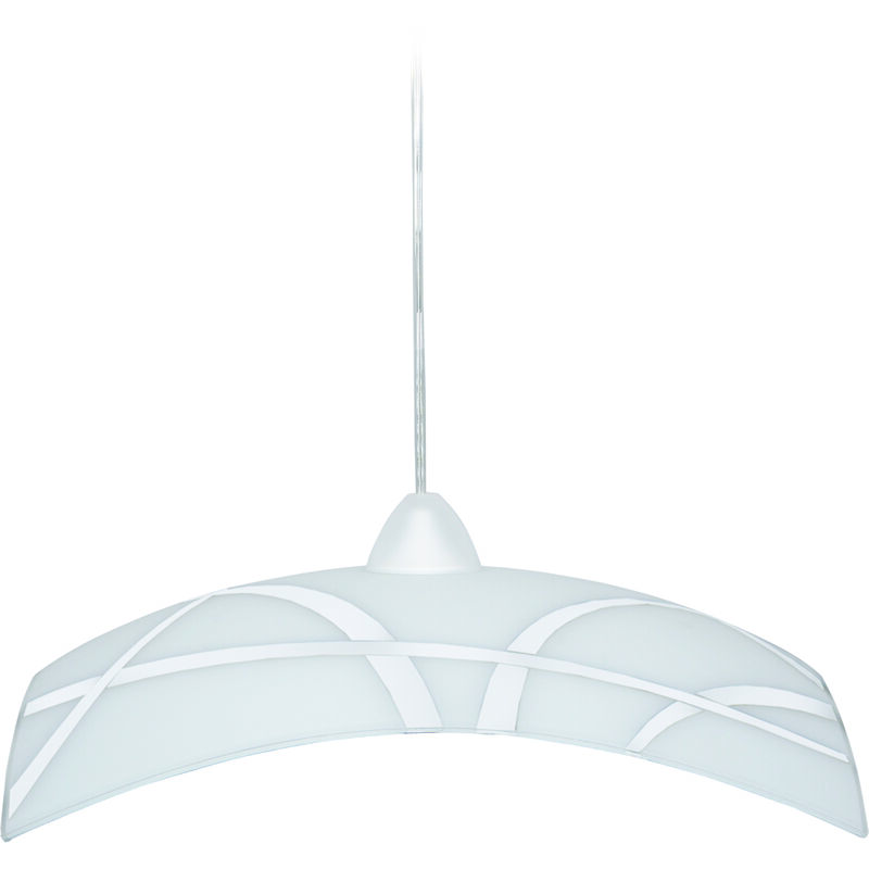 foto del prodotto sospensione 40x40 1xe27 montatura trasp.v.lastra bianco e energy clio
