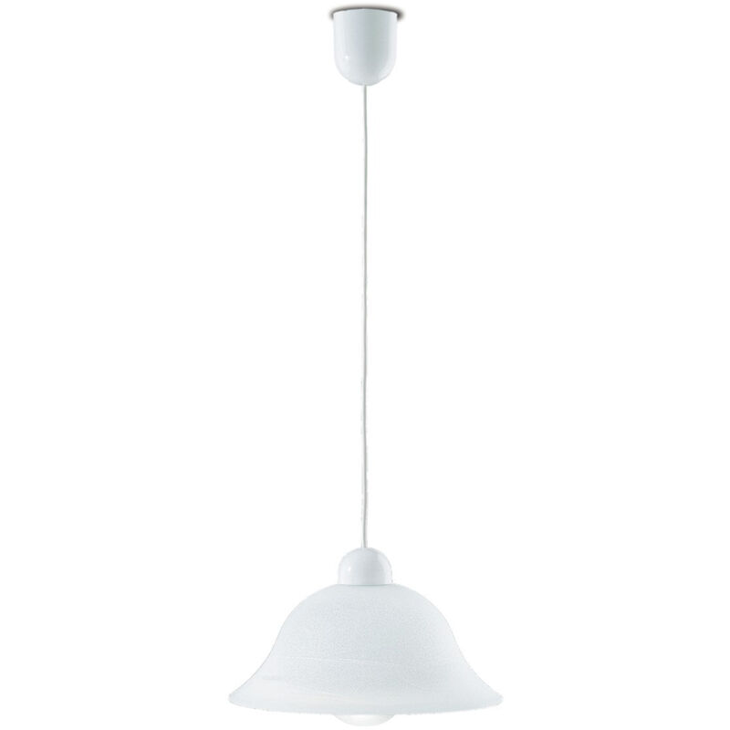 foto del prodotto sospensione 700 in vetro bianco