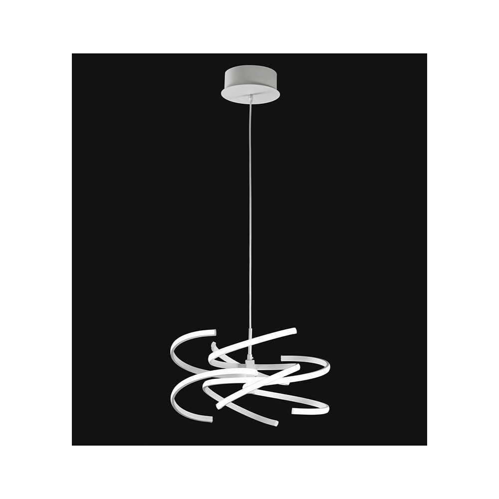 foto del prodotto sospensione a led in metallo bianco 70w 6396 b perenz 4000k