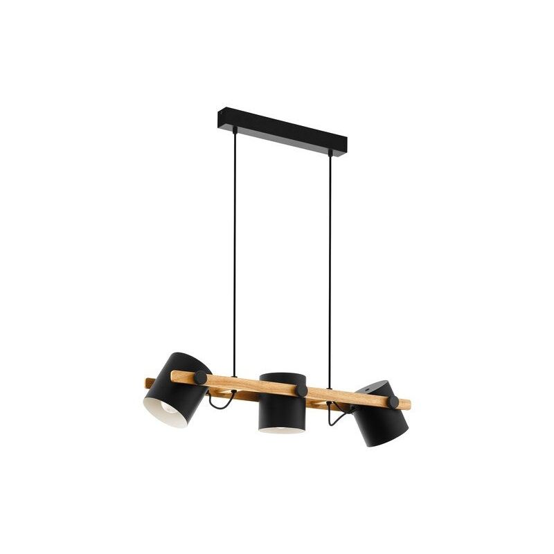 foto del prodotto sospensione, acciaio inossidabile industriale eglo hornwood 3 luci s eglo