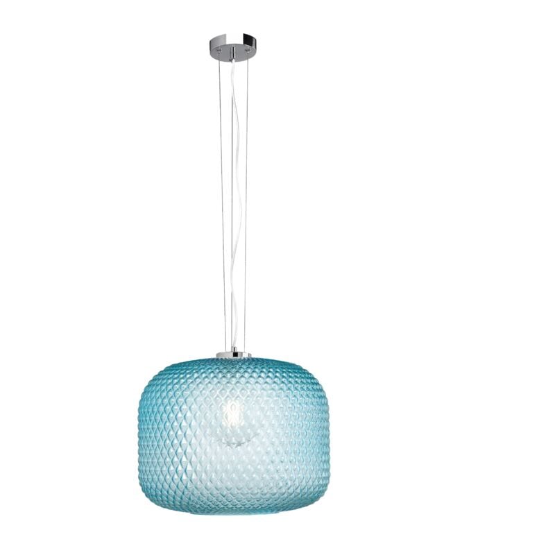 foto del prodotto sospensione ashford in vetro acquamare 150x40 cm. 