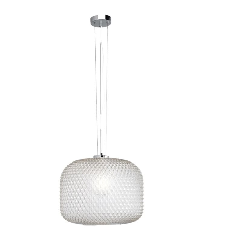 foto del prodotto sospensione ashford in vetro trasparente 150x40 cm. trasparente
