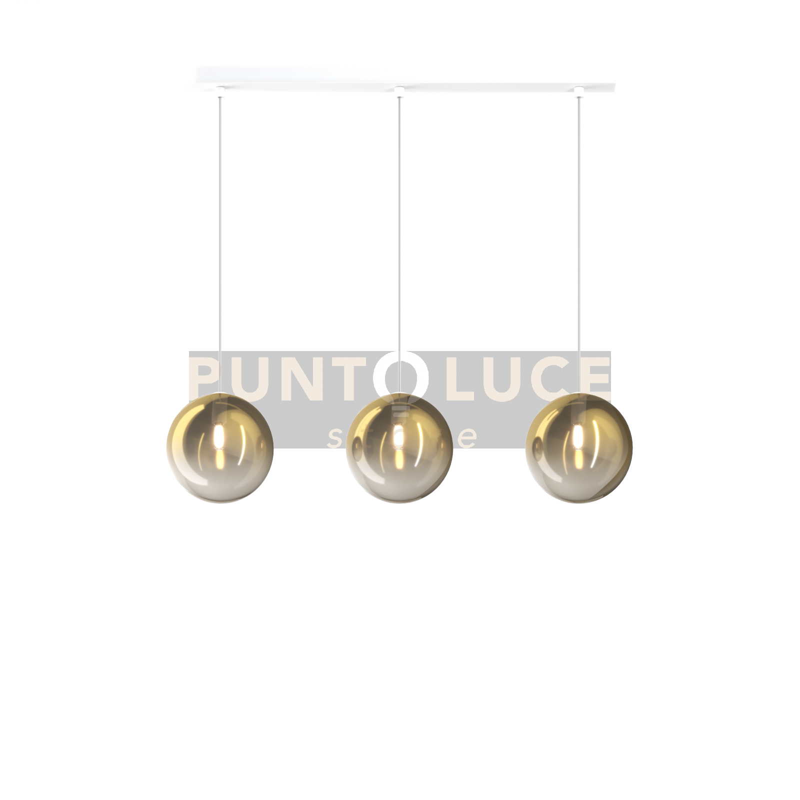 foto del prodotto sospensione bianco 3 luci rettangolare vetri oro 1184bi s3 r or