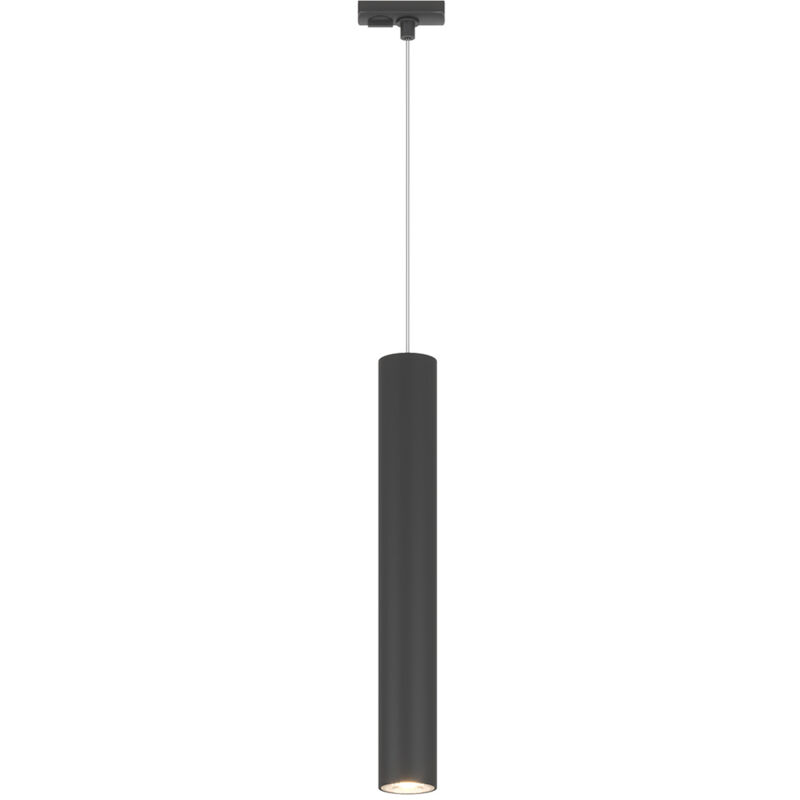 foto del prodotto sospensione binario industrial minimal xeana metallo nero 1 luce gu10