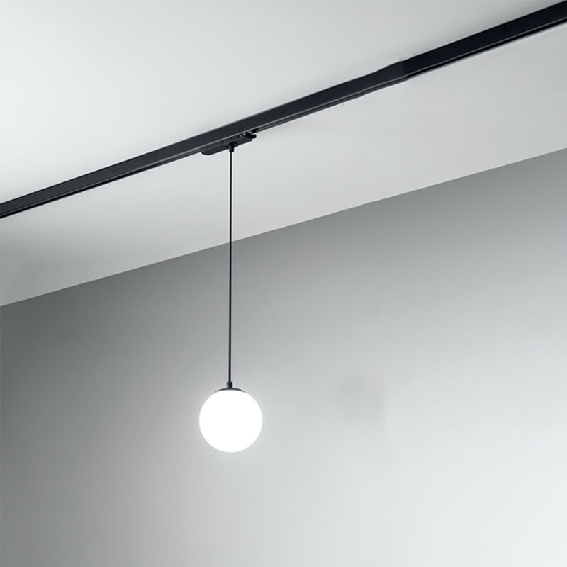 foto del prodotto sospensione binario metallo nero acrilico led 15w 3000k