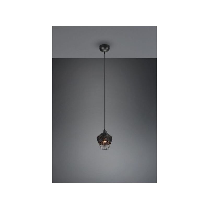 immagine 0 del prodotto sospensione borka in rattan colore nero opaco r31261002