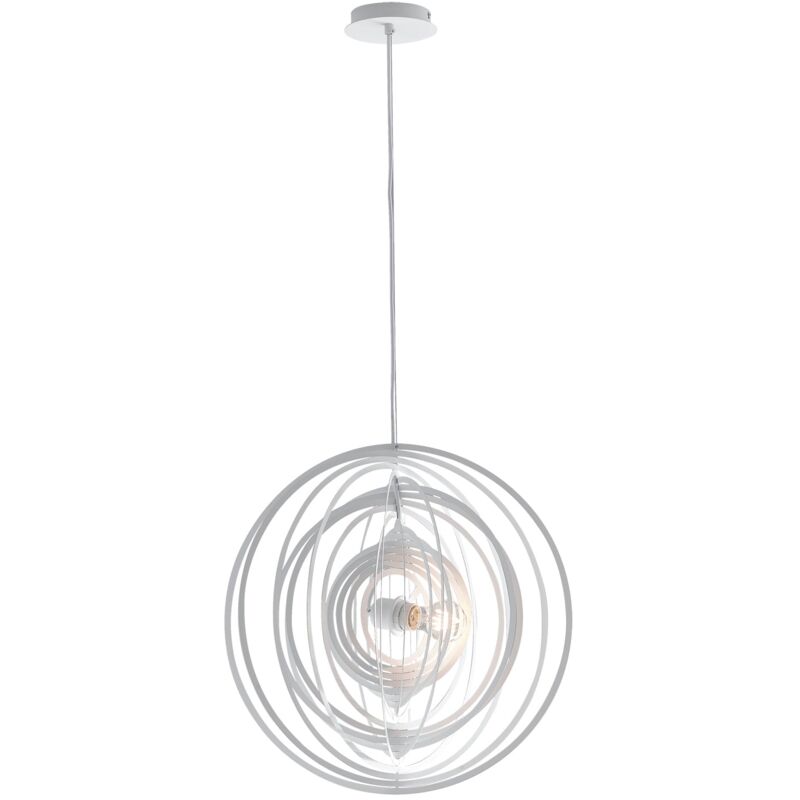 foto del prodotto sospensione club in metallo bianco 120x50 cm. 